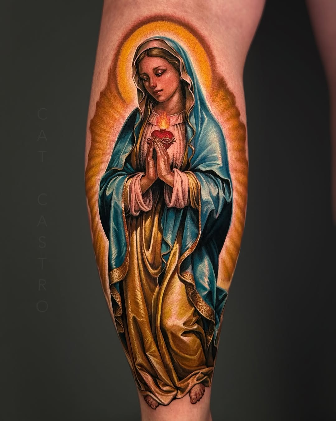 Tattoo by @catcastrotattoos — realism, black_and_grey