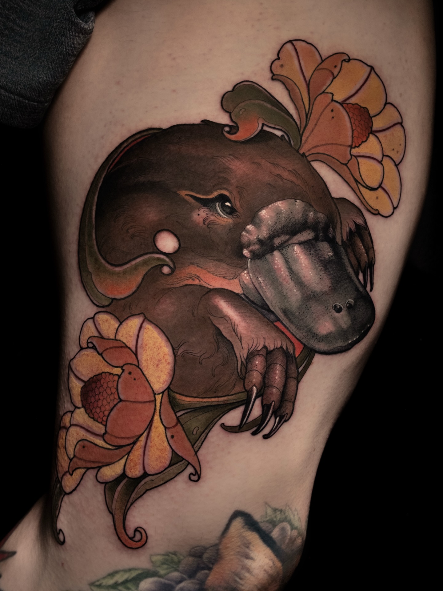 Tattoo by @krishtattoo — realism, dotwork
