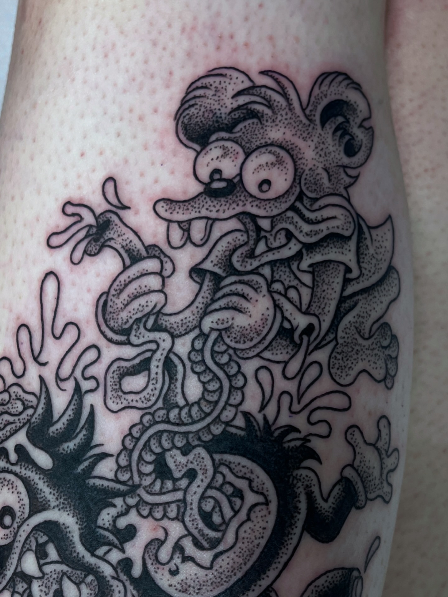 Octopus dotwork tattoo on the forearm by ☠︎ ︎𝗘𝗩𝗔 ☠︎︎
