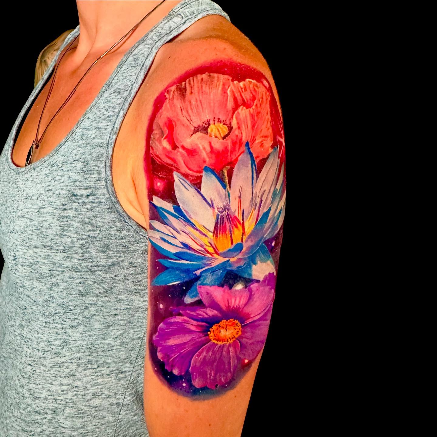 Tattoo by @calebwhitetattoos — watercolor, realism