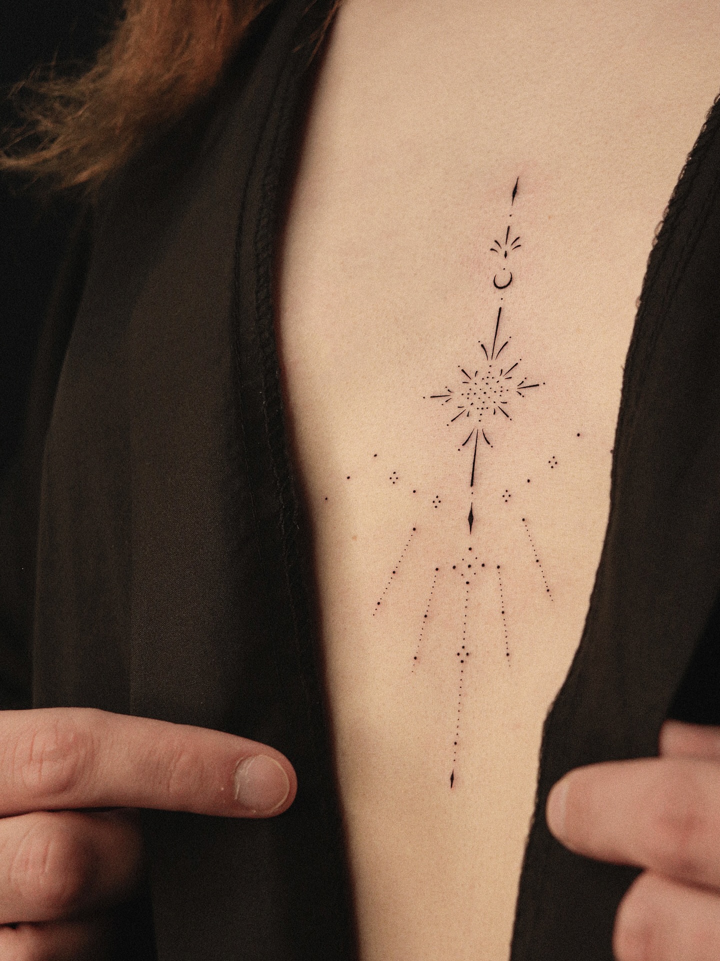 Tattoo by @orma_tattoo — dotwork, geometric