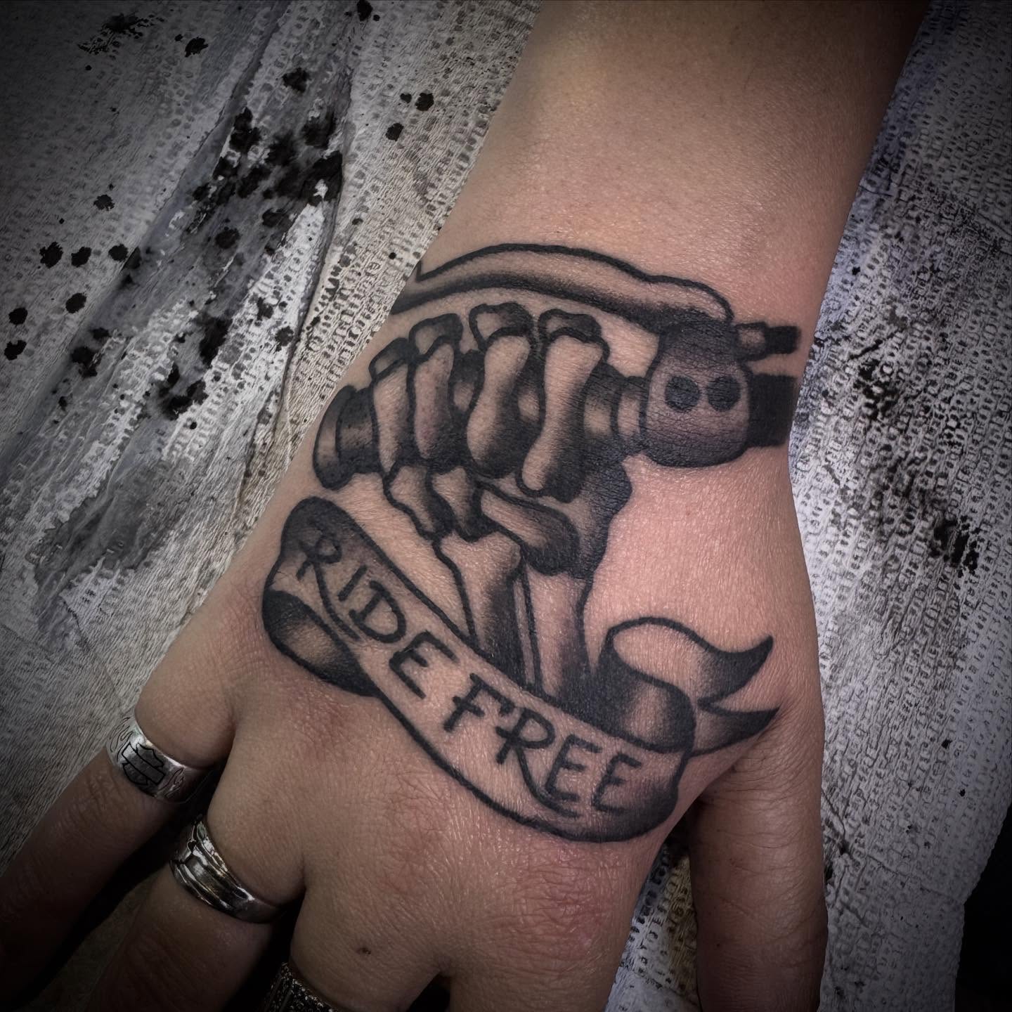 Tattoo by @longcatmatt — black_and_grey
