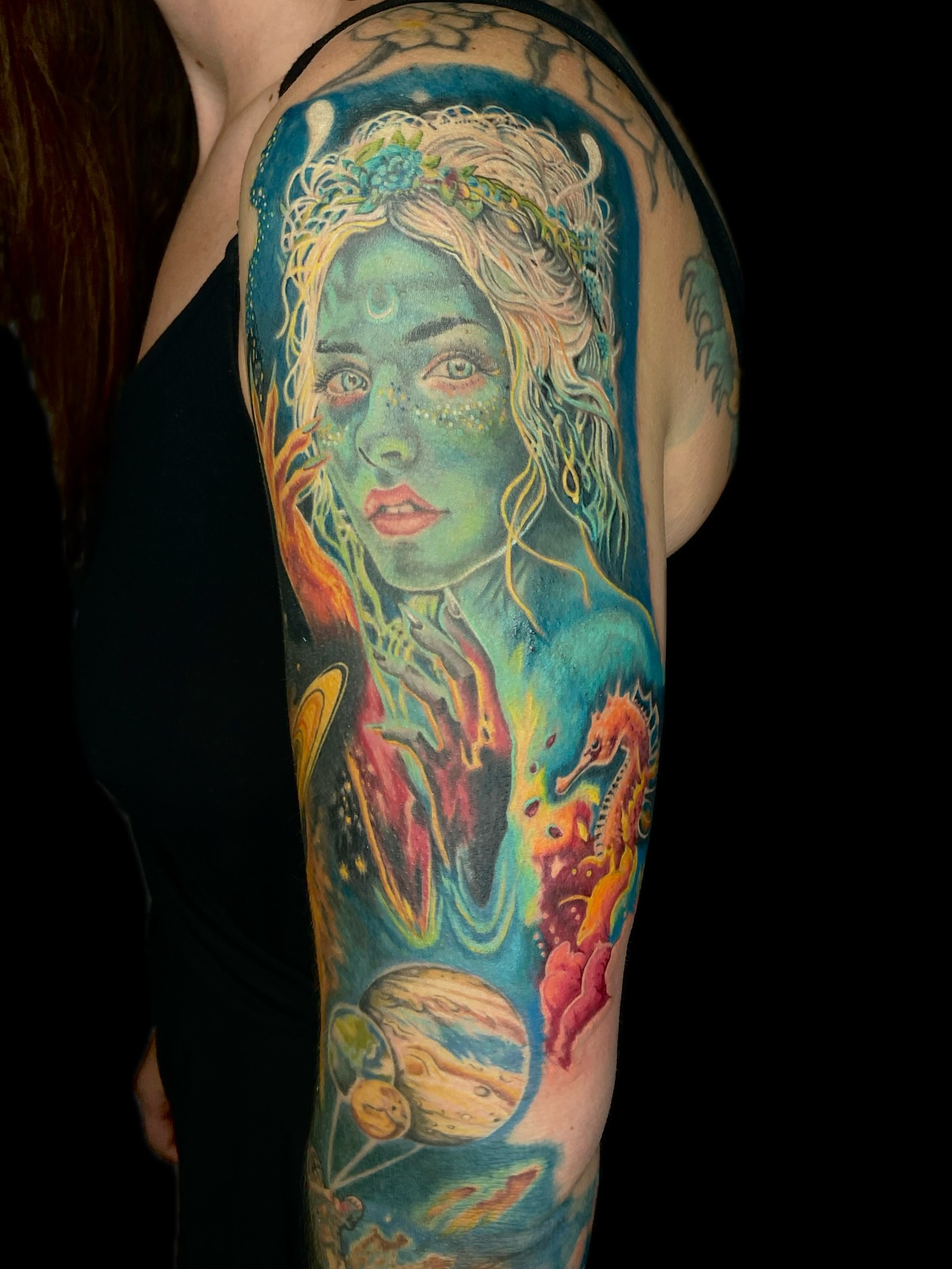 Tattoo by @kelciekoolaid โ illustrative, surrealism