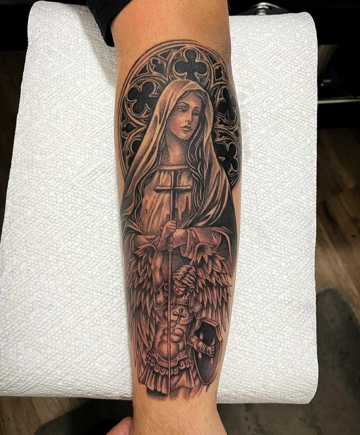 Tattoo by @jay723 — black_and_grey, realism