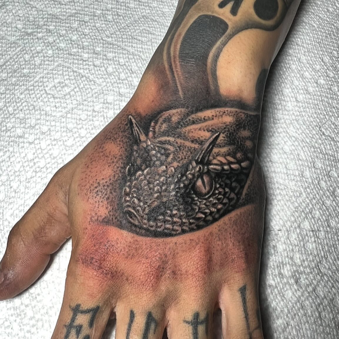 Tattoo by @jay723 — dotwork, realism