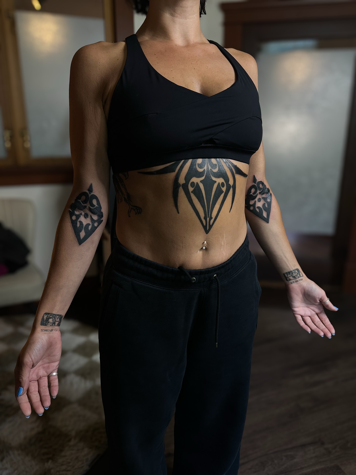 Tribal tribal tattoo on the torso by แดแด ๐ฎ๐ท ๐ฆ๐ซ
