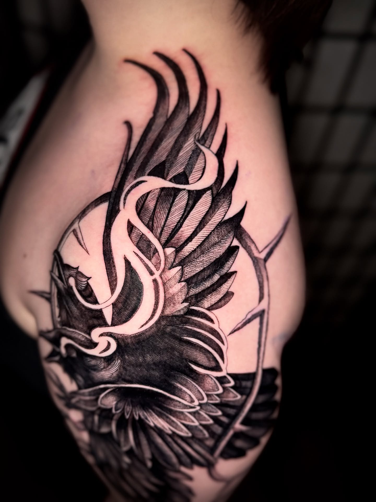 Tattoo by @jamycarlton_ — black_and_grey