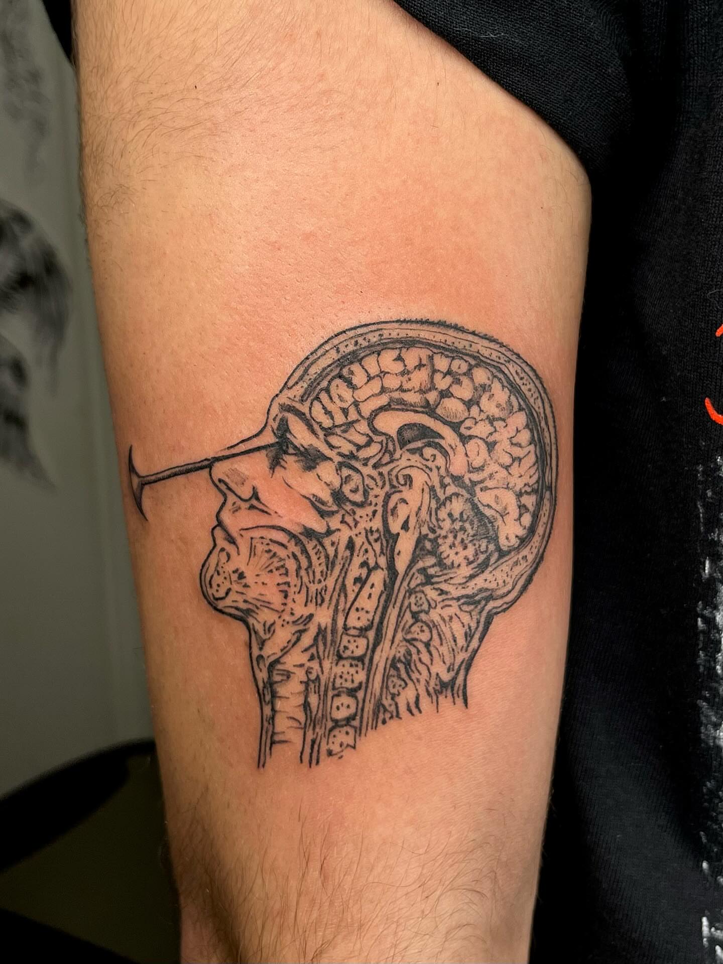Tattoo by @rat_tattooille — black_and_grey, realism