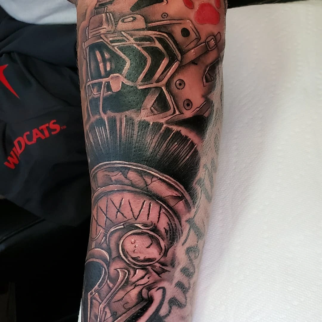 Tattoo by @stevengehlsen — realism, geometric