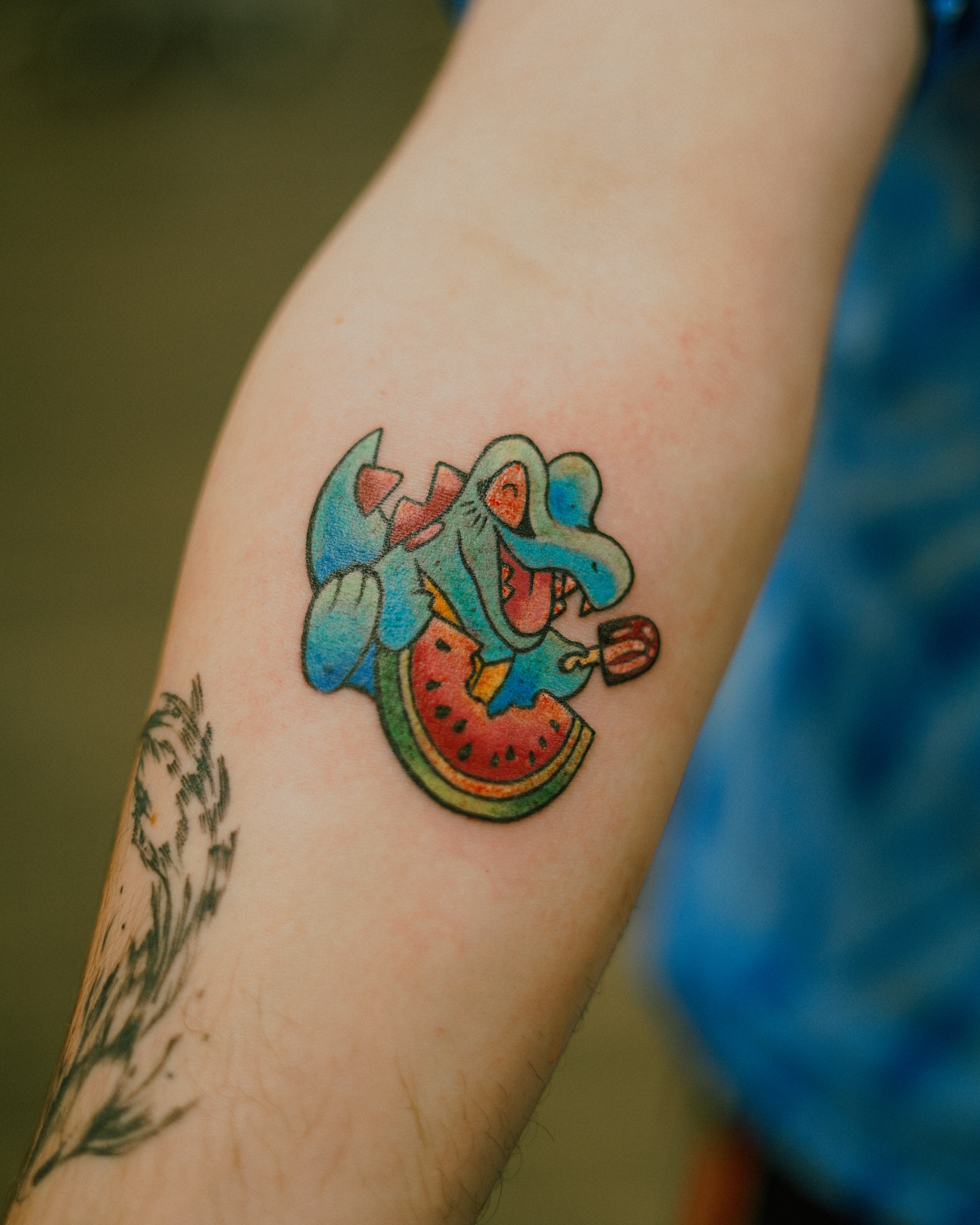Tattoo by @damon.d.tattoos — new_school, watercolor