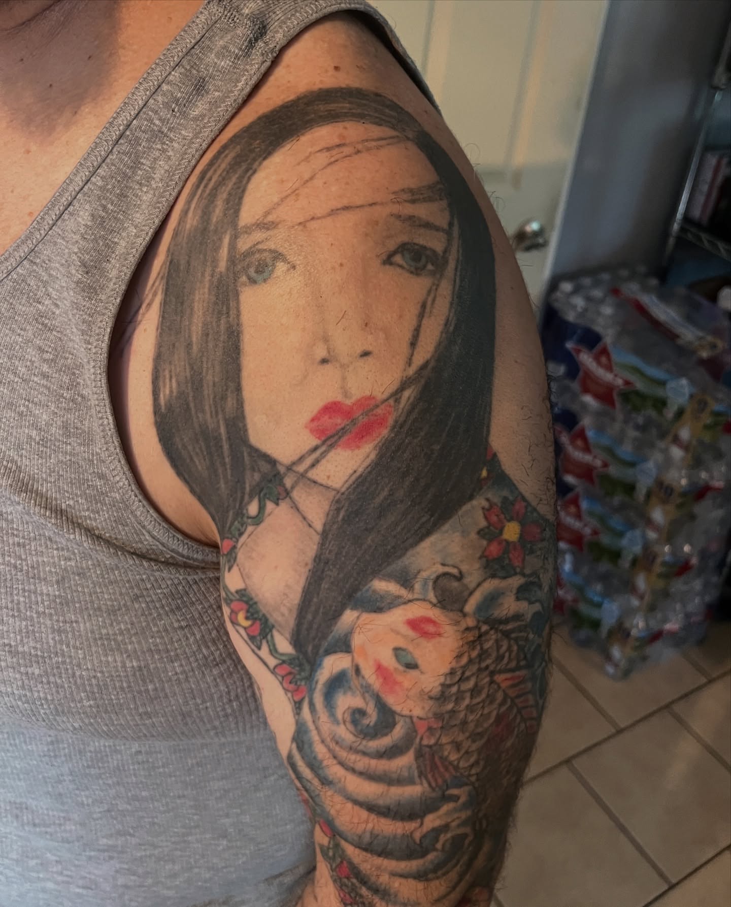 Tattoo by @na_tattoos — realism, japanese_irezumi