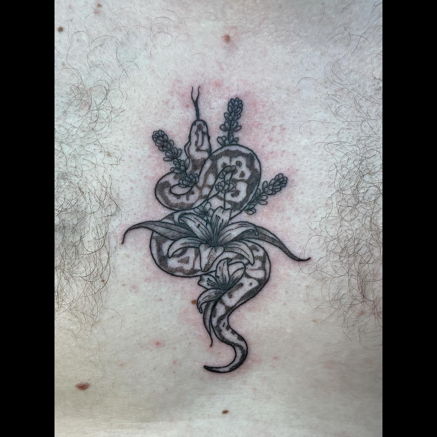 Tattoo by @artbydollface — black_and_grey