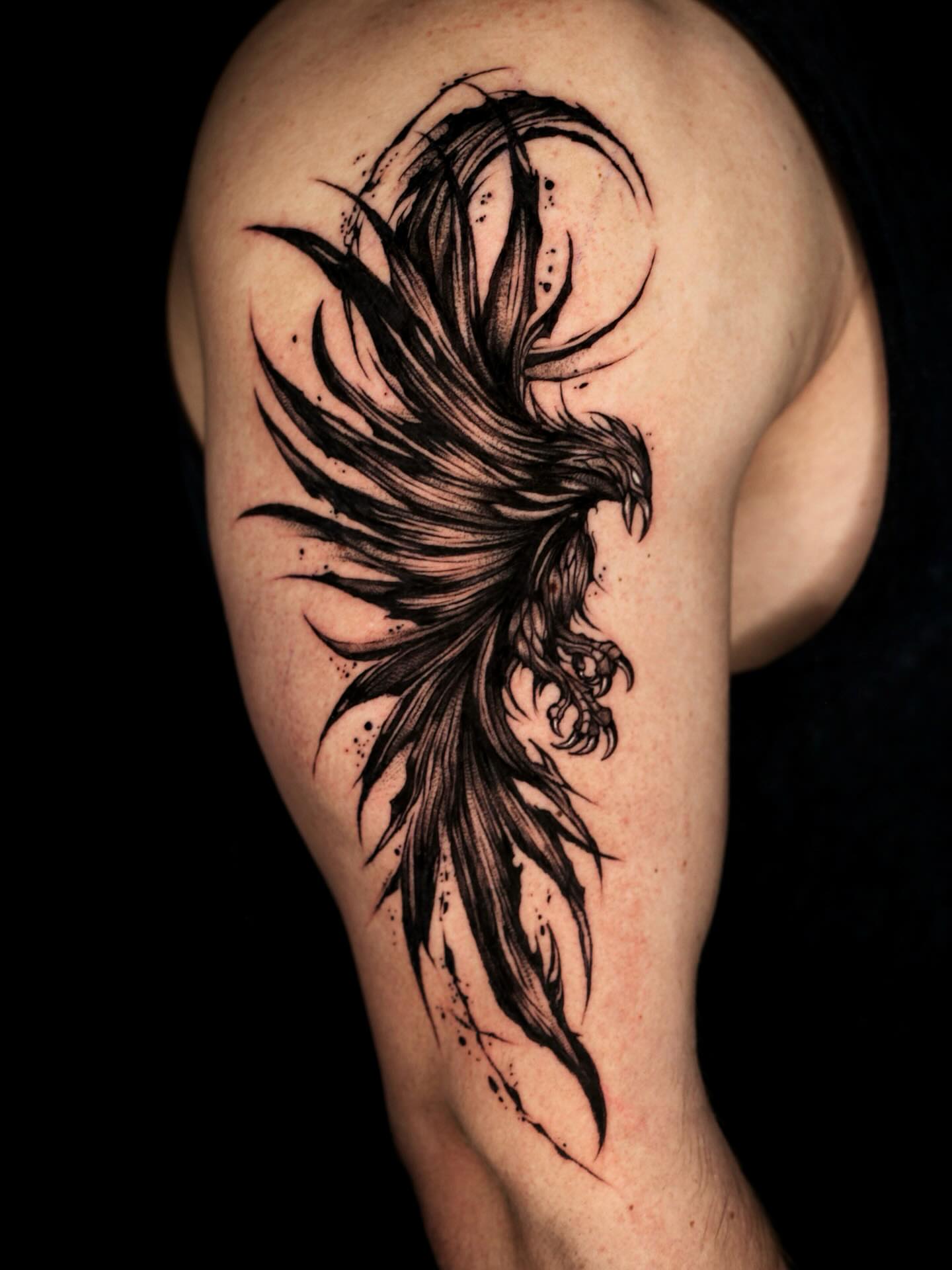 Tattoo by @kim9ang — black_and_grey