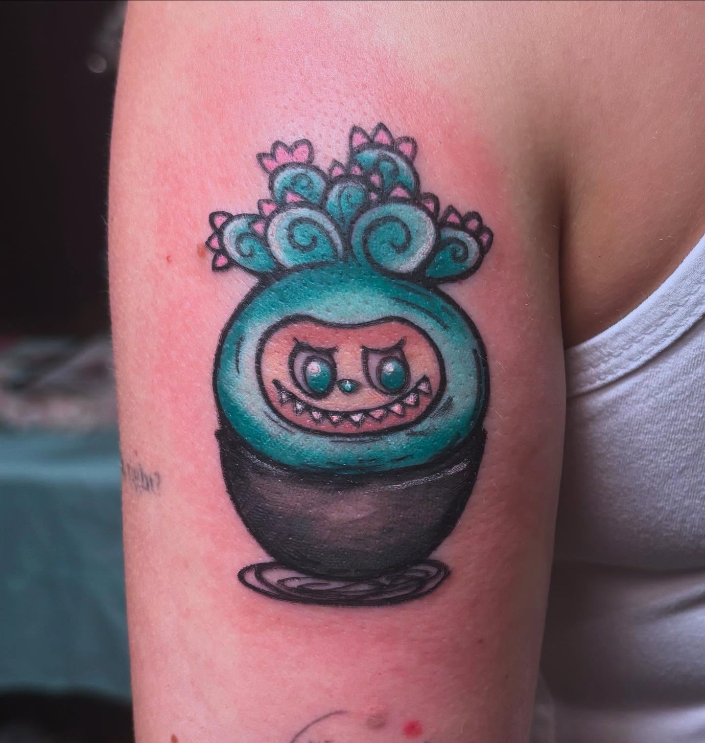 Tattoo by @jinxedtattoos — dotwork