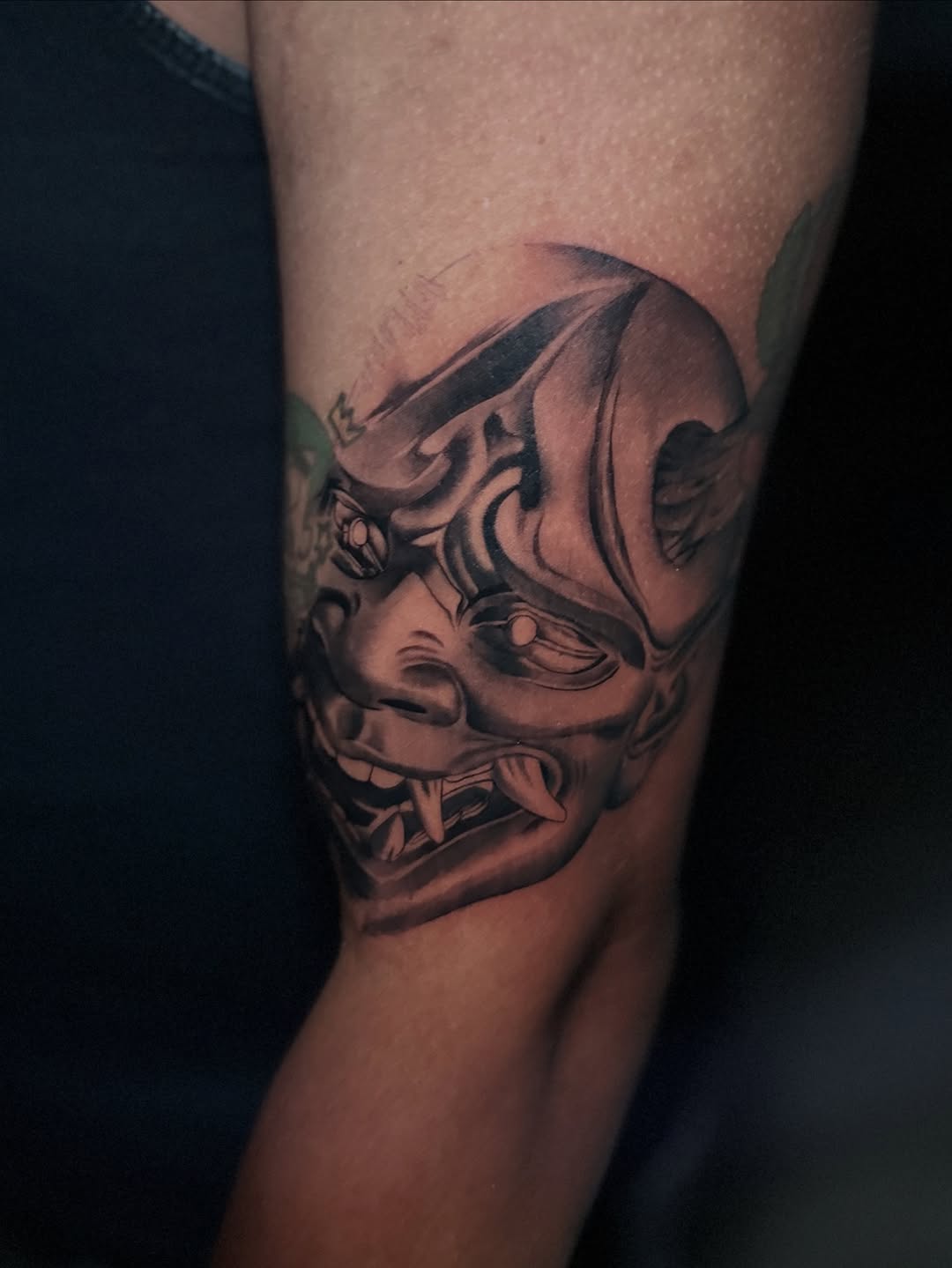 Tattoo by @dj_tattooedyou โ japanese_irezumi, black_and_grey
