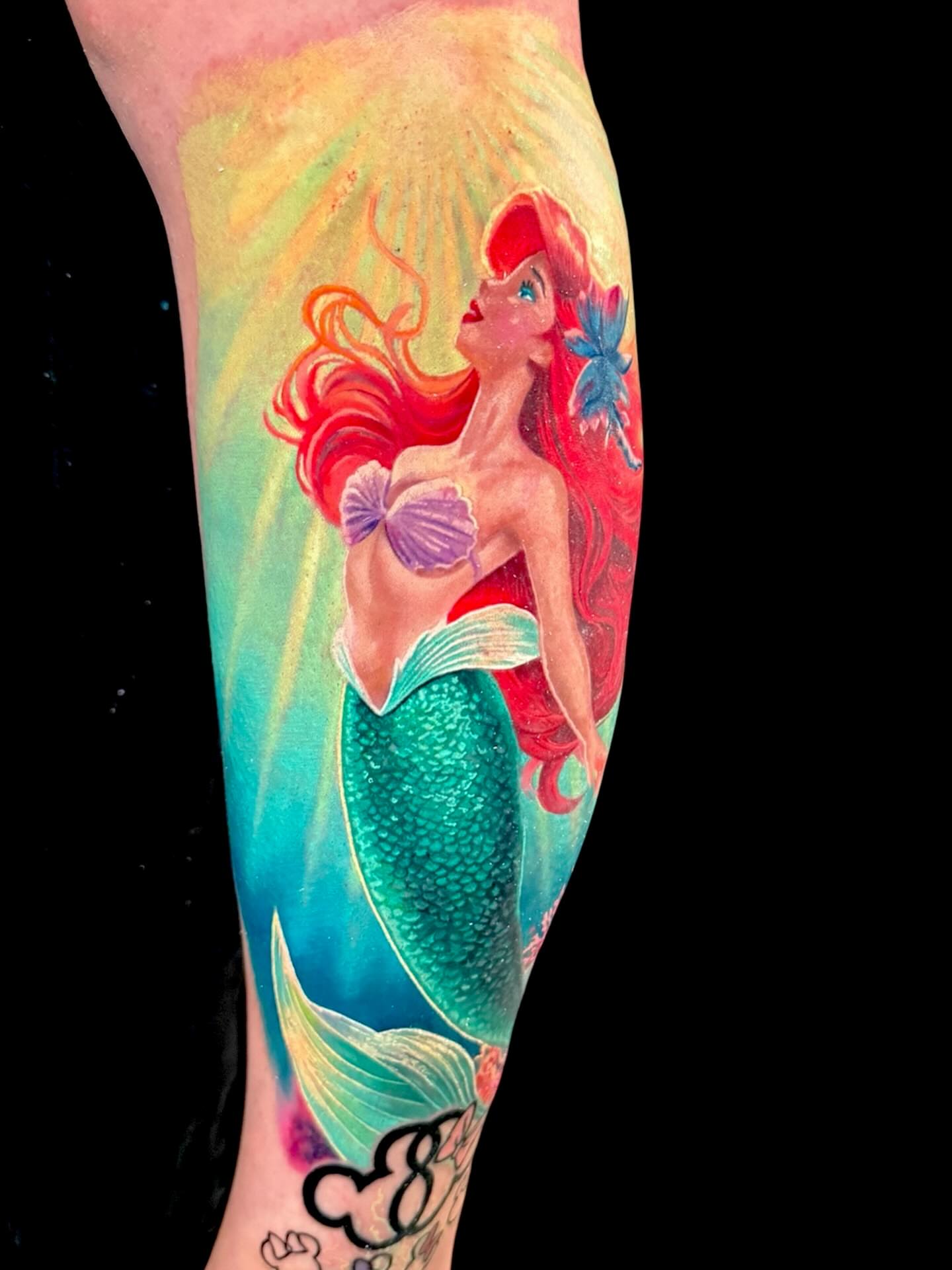 Tattoo by @calebwhitetattoos — realism, watercolor