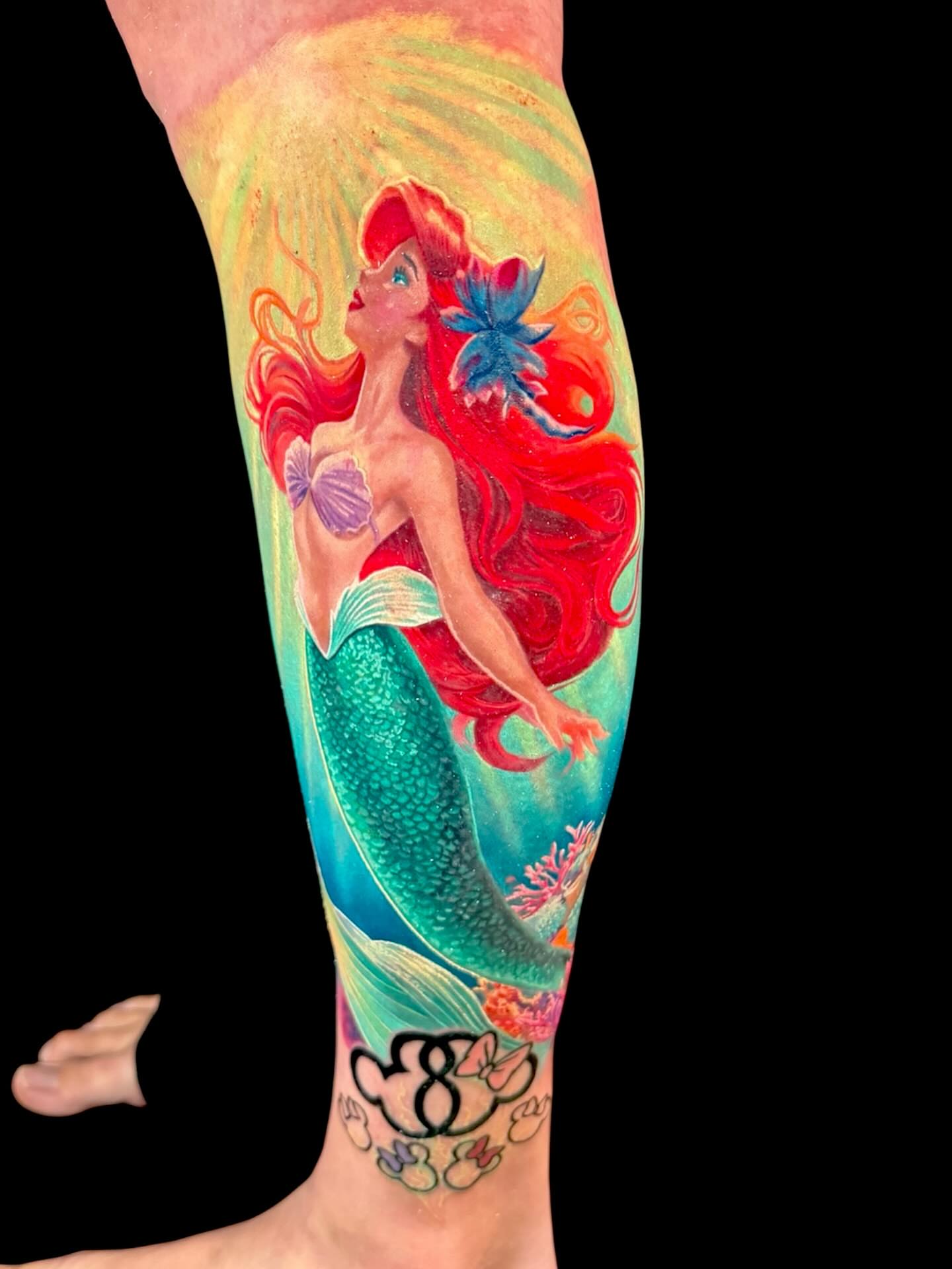 Tattoo by @calebwhitetattoos — watercolor, realism
