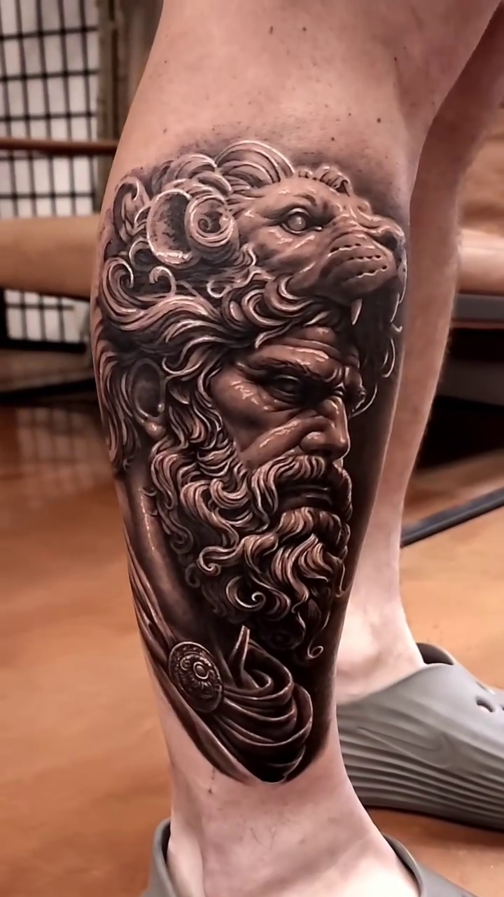 Tattoo by @david_rhapsody — realism, black_and_grey