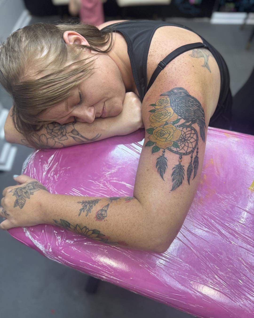 Tattoo by @tattoosbychristan — american_traditional, dotwork