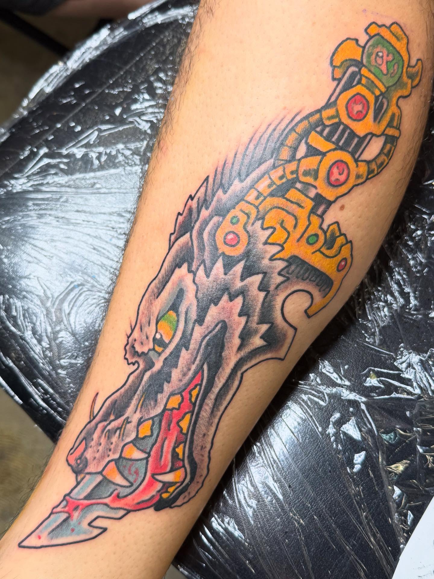 Tattoo by @glessnertattoo — american_traditional, geometric