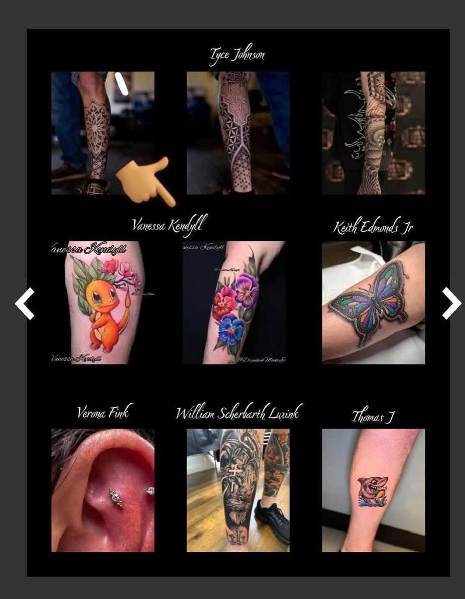 Geometric pattern geometric tattoo on the forearm by Vanessa Kendyll’s Tattoos