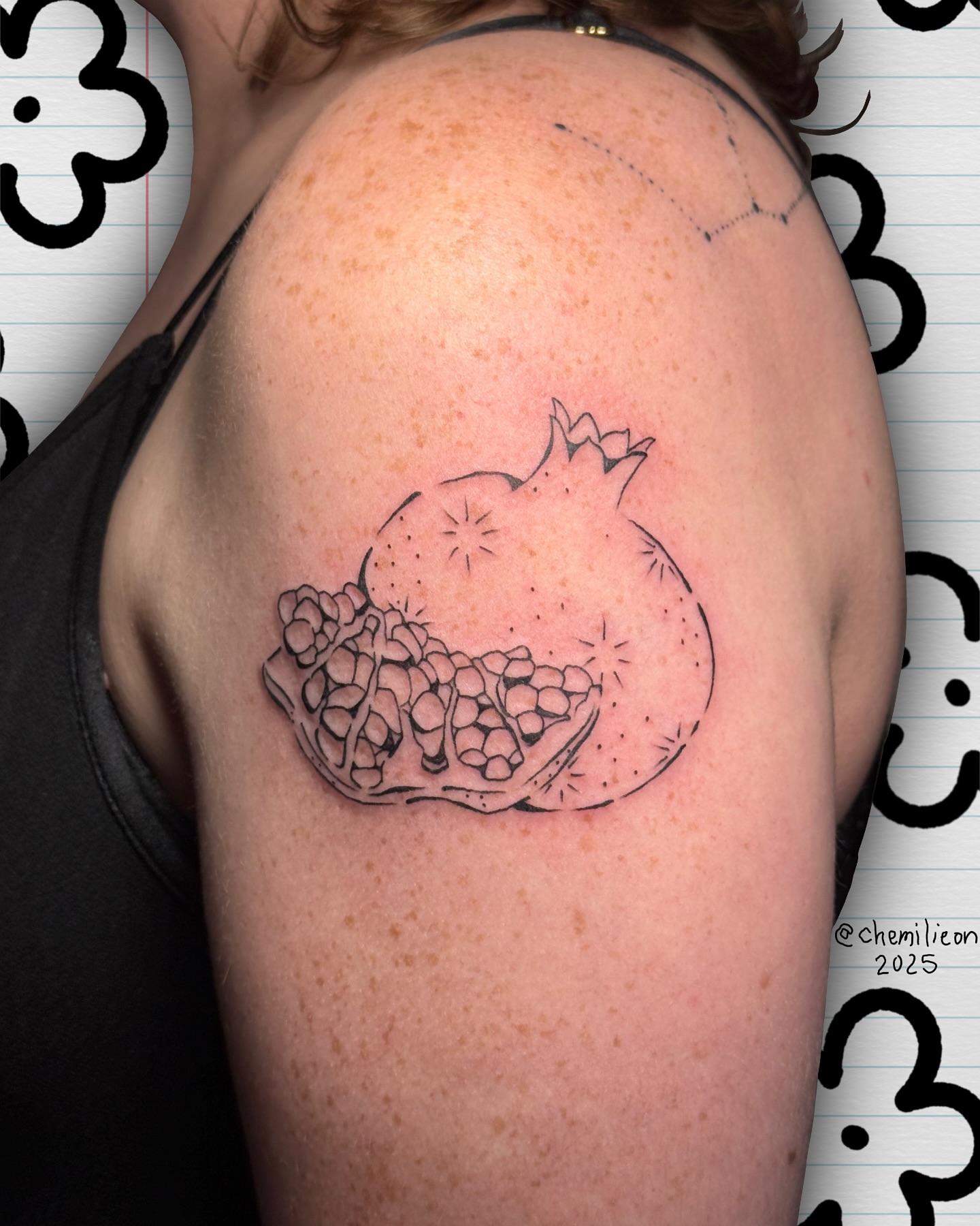 Tattoo by @chemilieon — dotwork