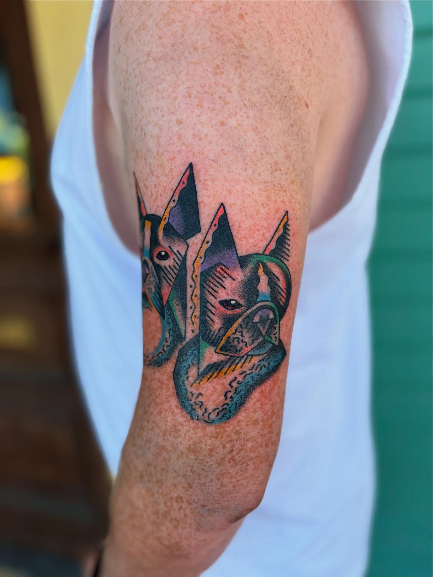 Tattoo by @nickrodintattoo — geometric
