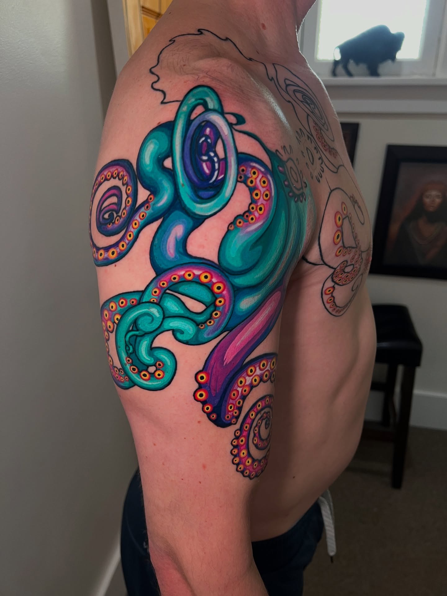 Tattoo by @blackbisontattoo β new_school, illustrative