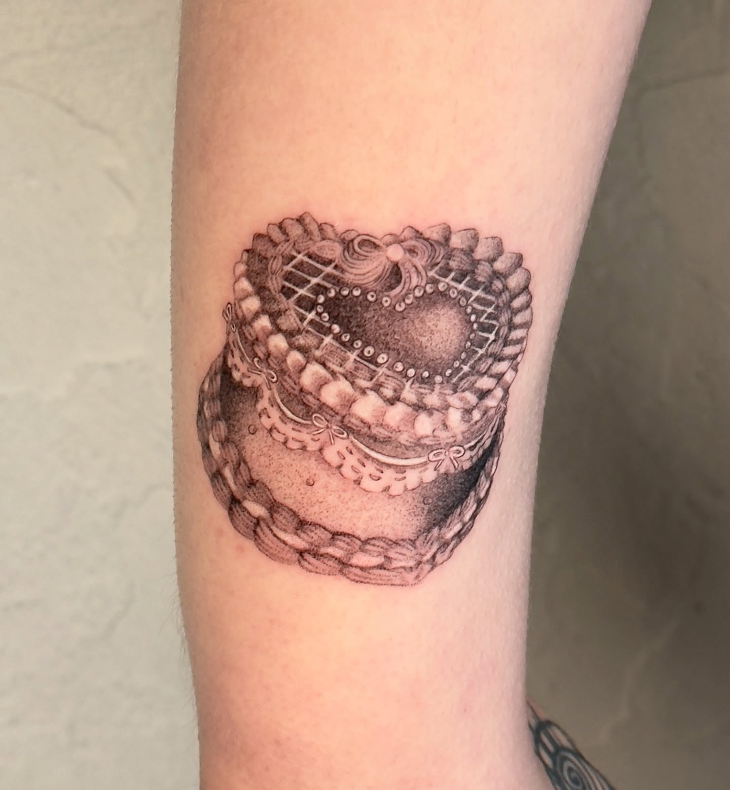 Tattoo by @finickyink — black_and_grey, realism