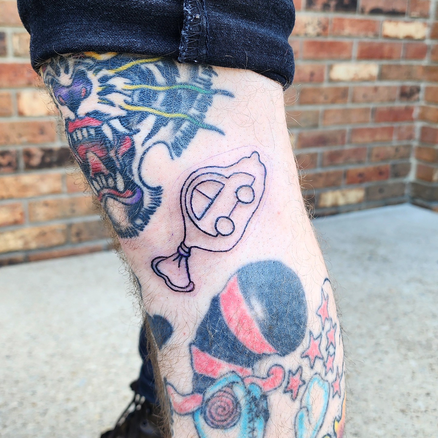 Tattoo by @bigtastytattoos — geometric