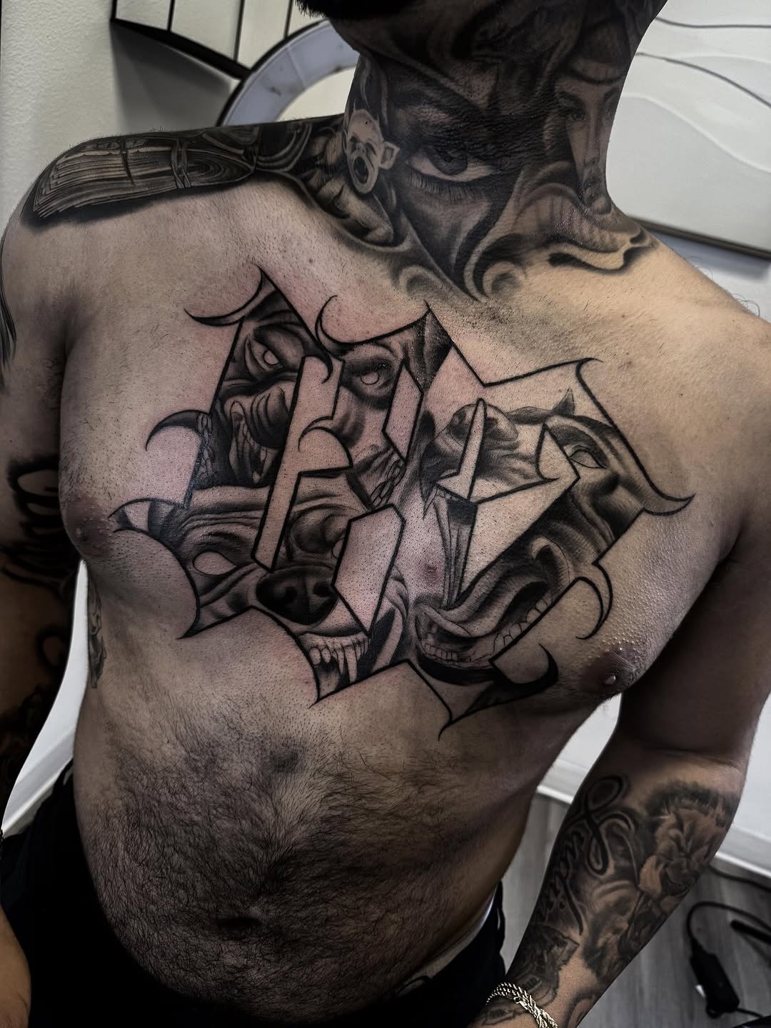 Tattoo by @bendecidatattoo โ black_and_grey, realism