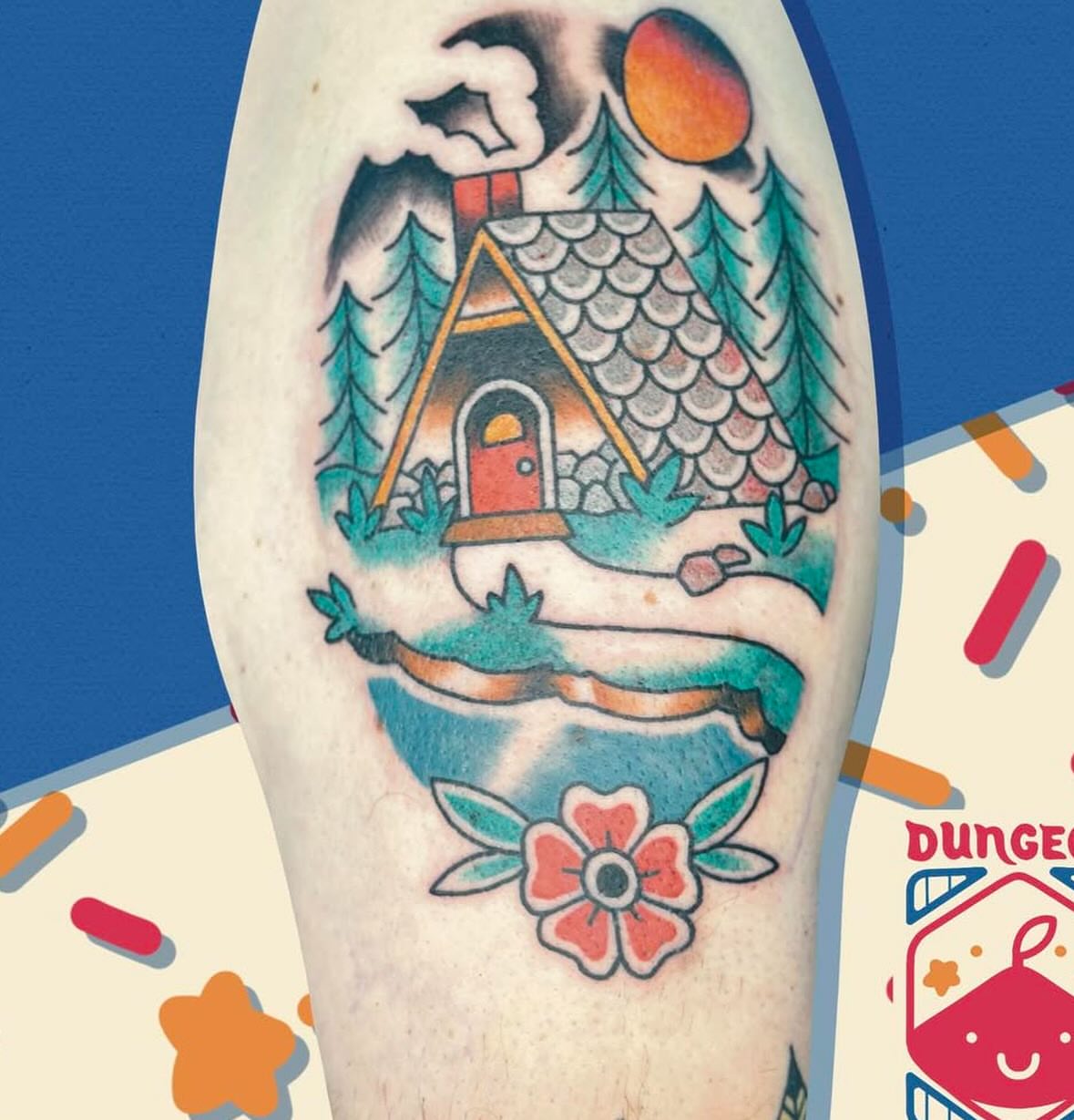 Tattoo by @dungeonfern โ american_traditional