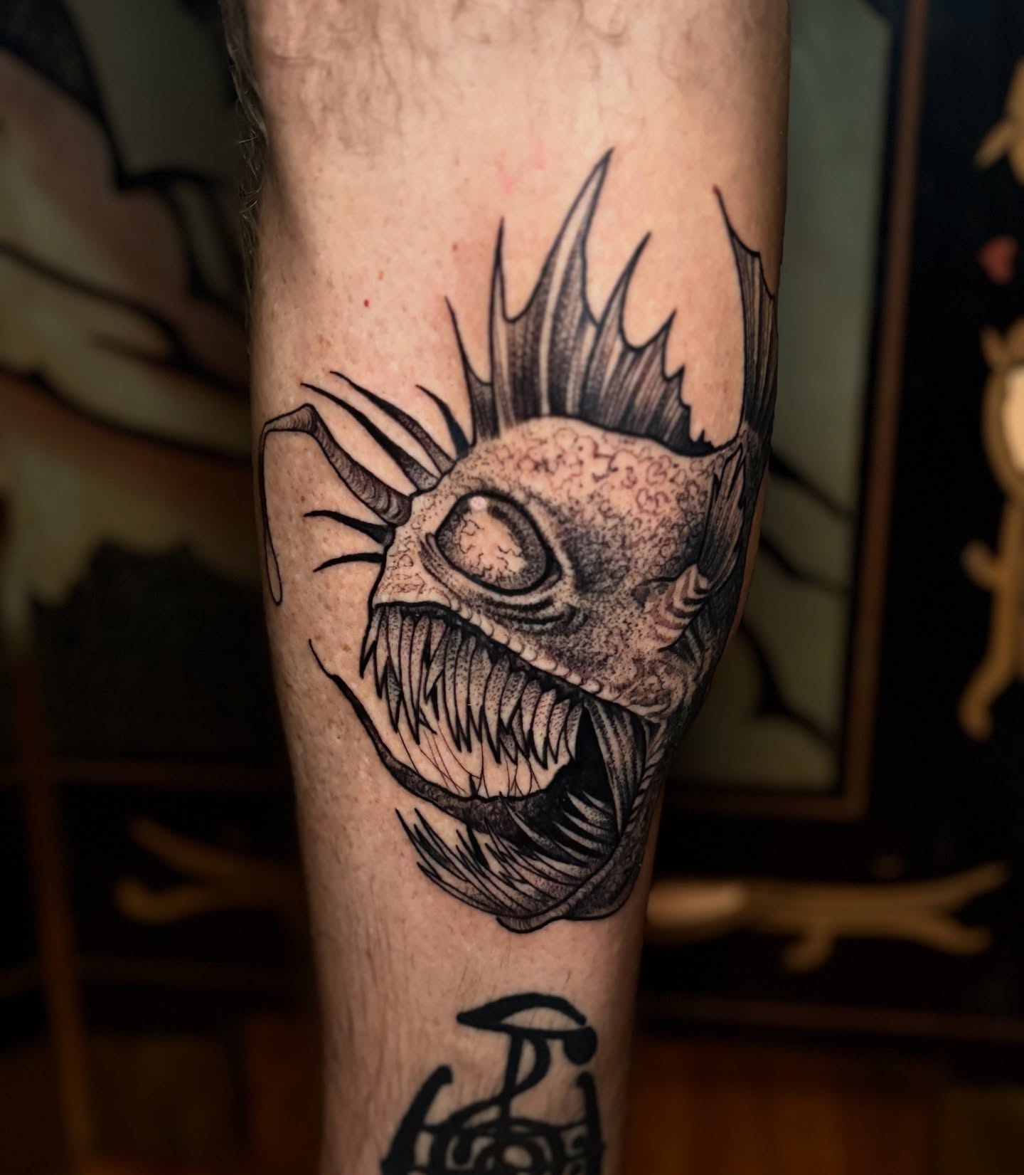 Tattoo by @commonwealthtattoo757 — black_and_grey