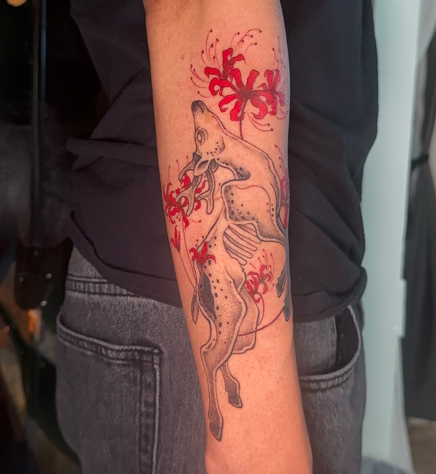 Tattoo by @izfisch — dotwork, realism