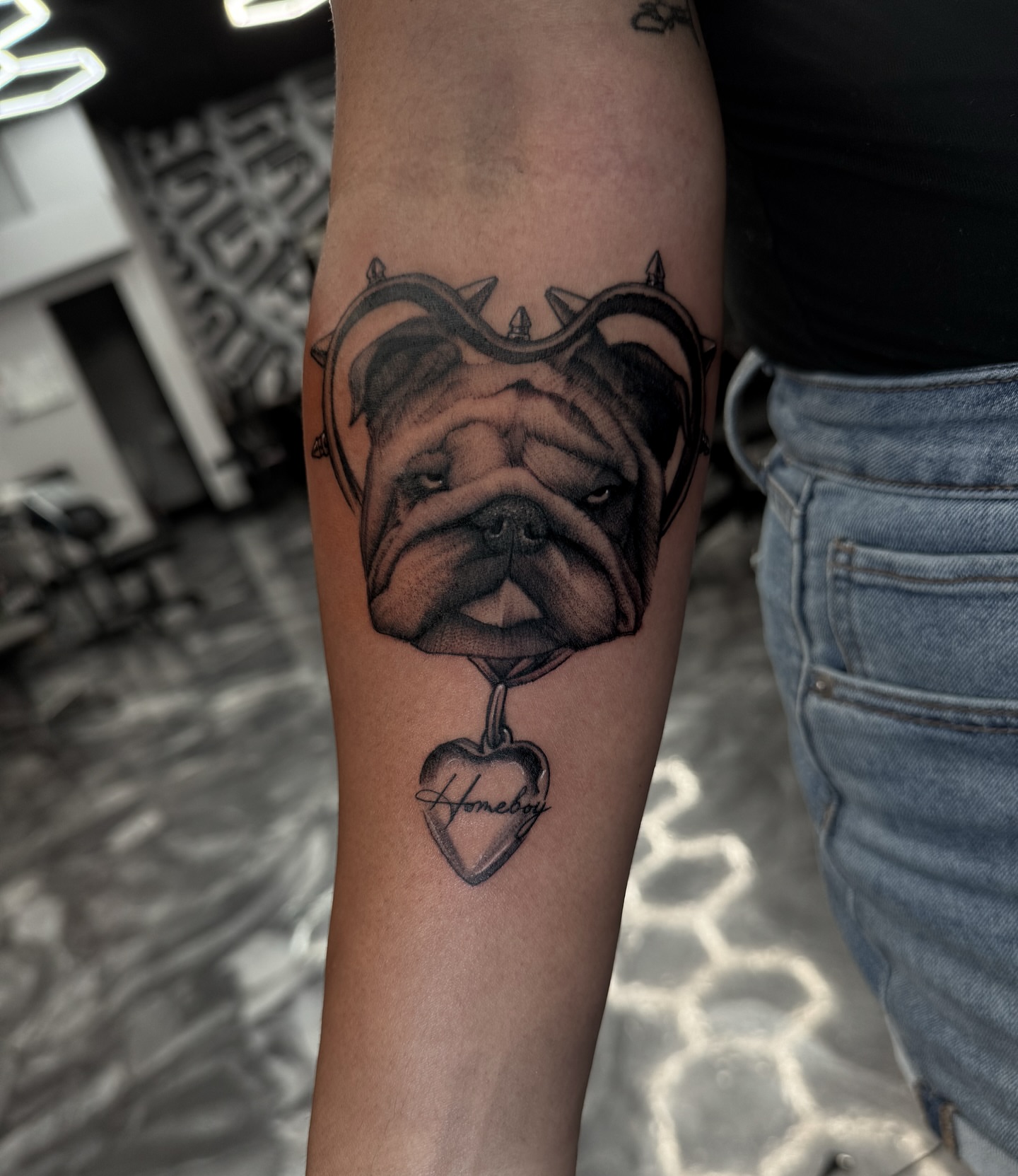 Tattoo by @thegabah — black_and_grey, realism