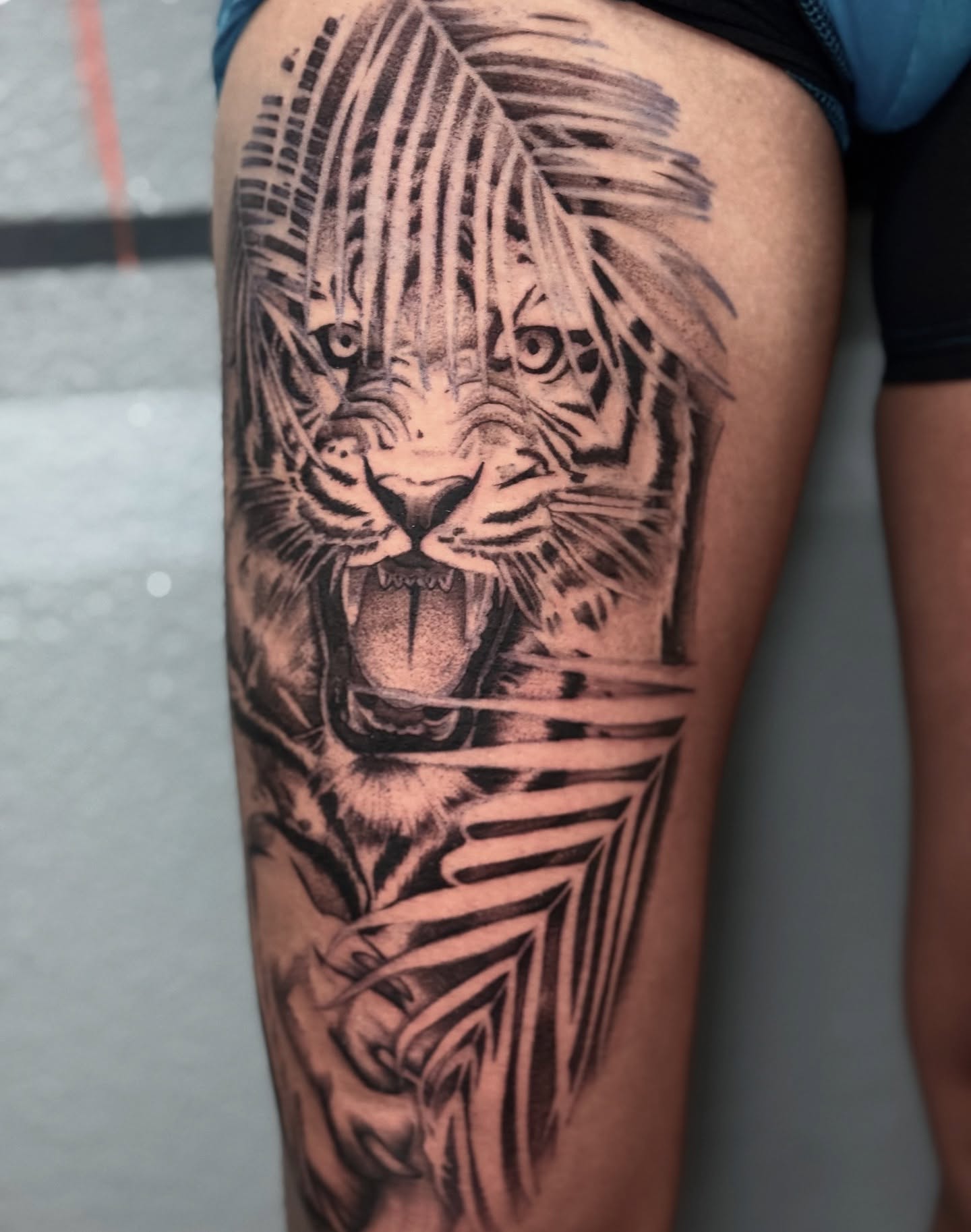 Tattoo by @jesstattooz — black_and_grey, realism