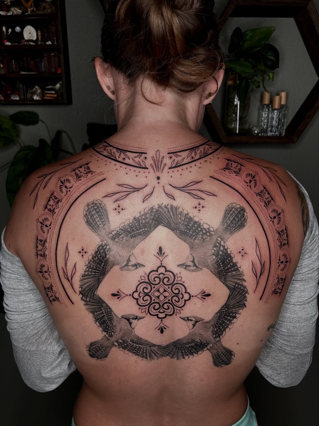 Tattoo by @savmaxtatz โ black_and_grey, ornamental