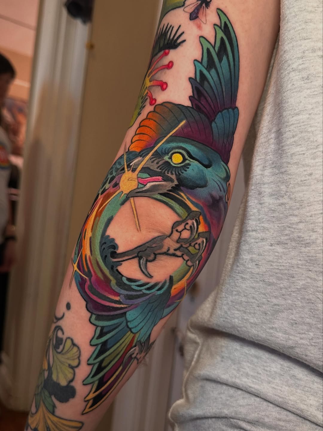 Tattoo by @grizzleyclaire — neo_traditional, realism