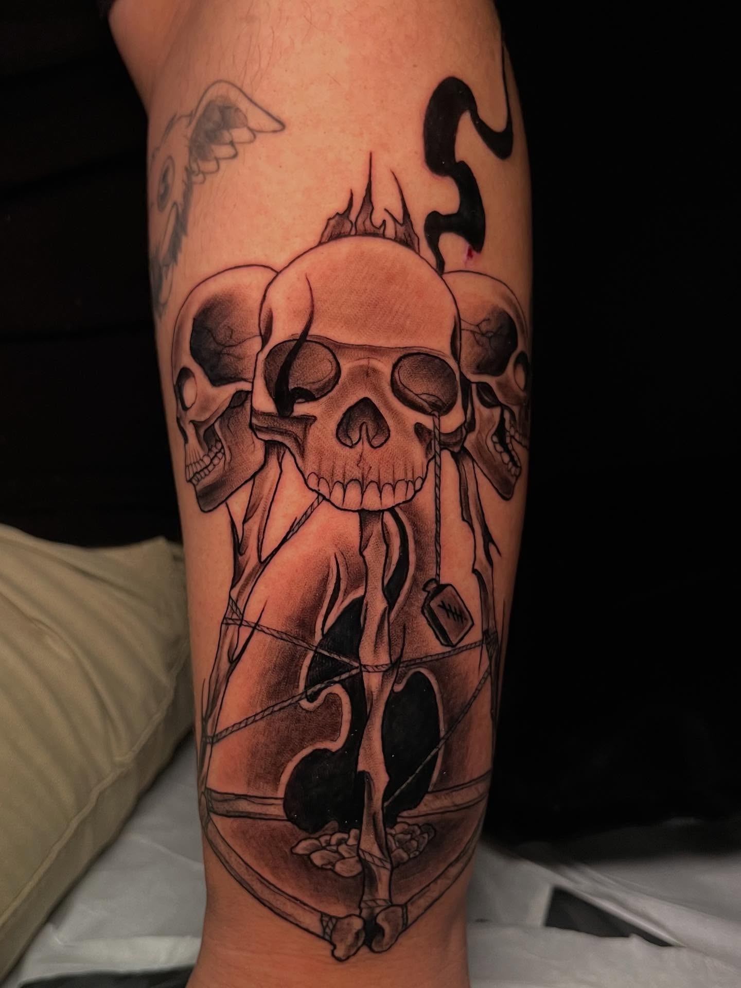 Tattoo by @wargski โ black_and_grey, realism