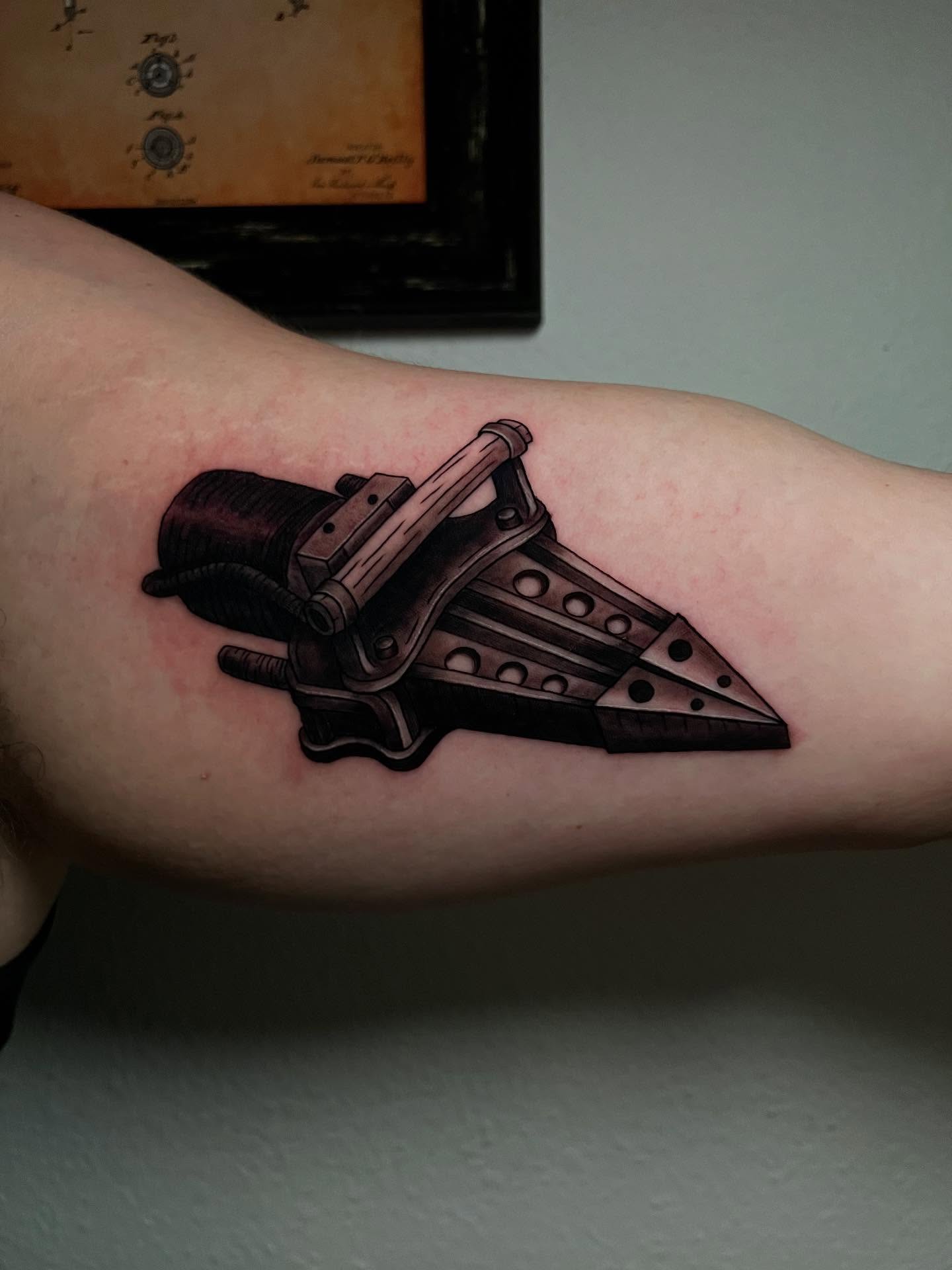 Tattoo by @elexus_tattoos — black_and_grey