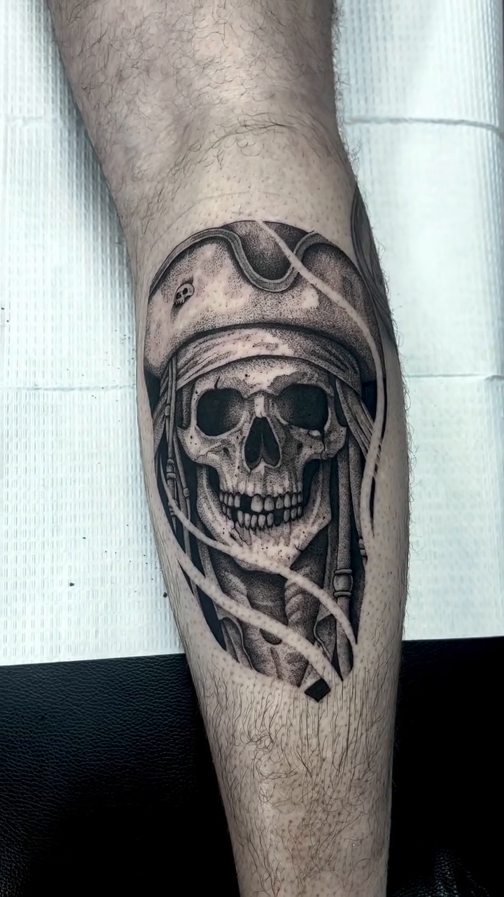 Tattoo by @zoedtattoos โ realism, black_and_grey