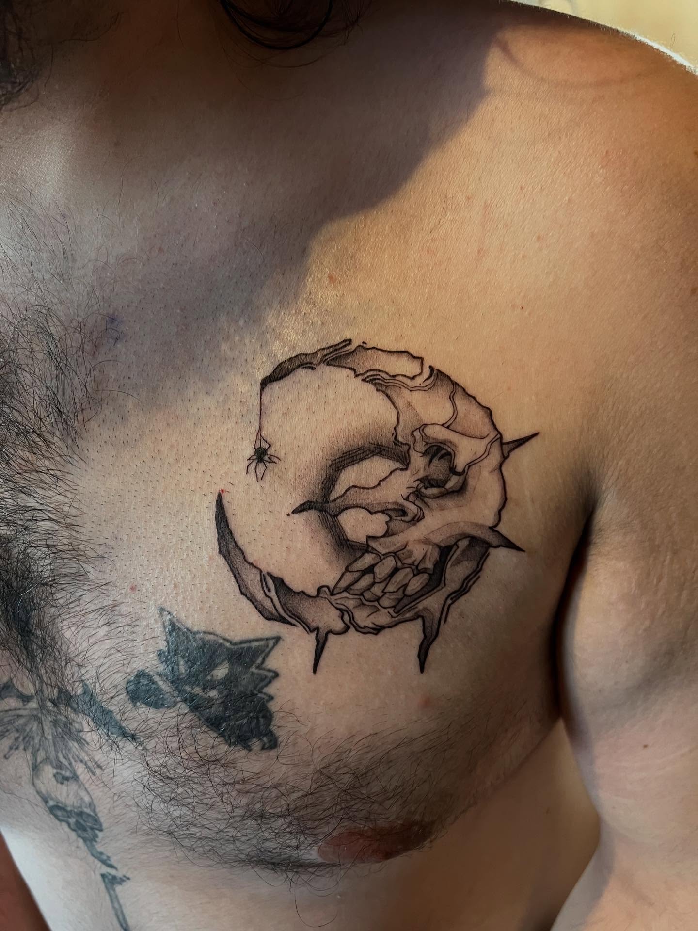 Tattoo by @makoto.tattooarts — black_and_grey