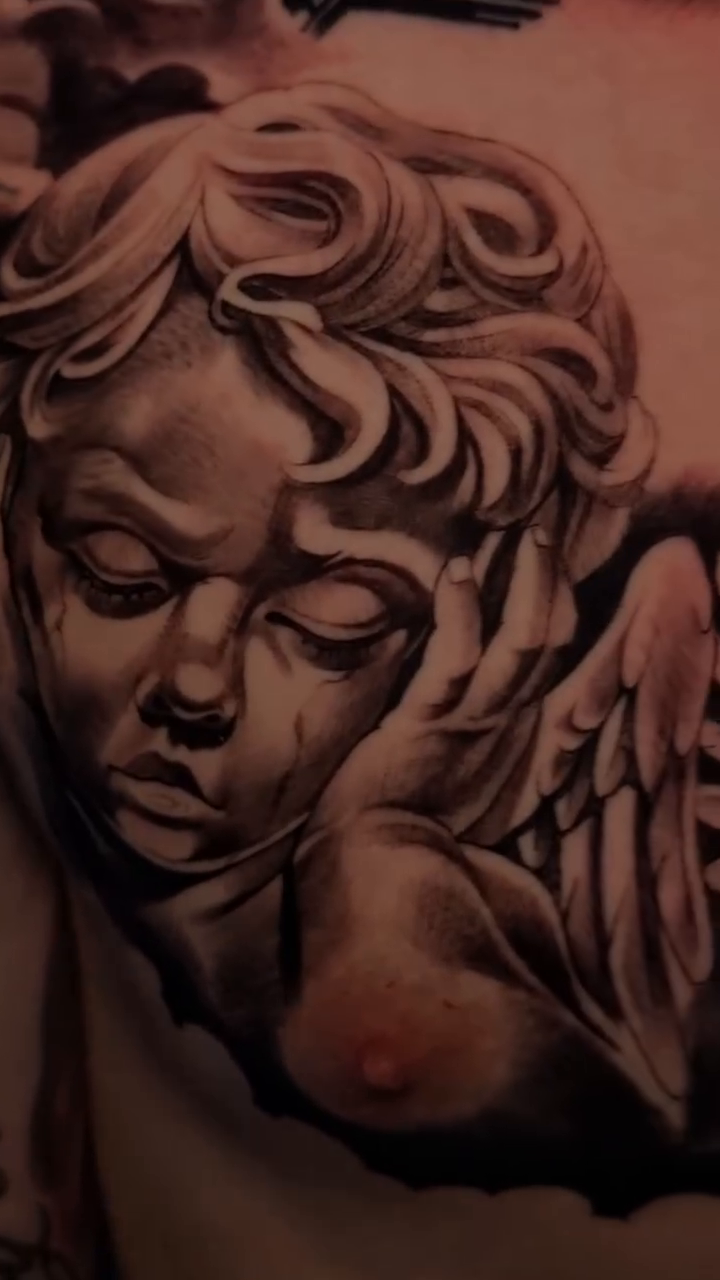 Tattoo by @gstyletattoos β realism, black_and_grey