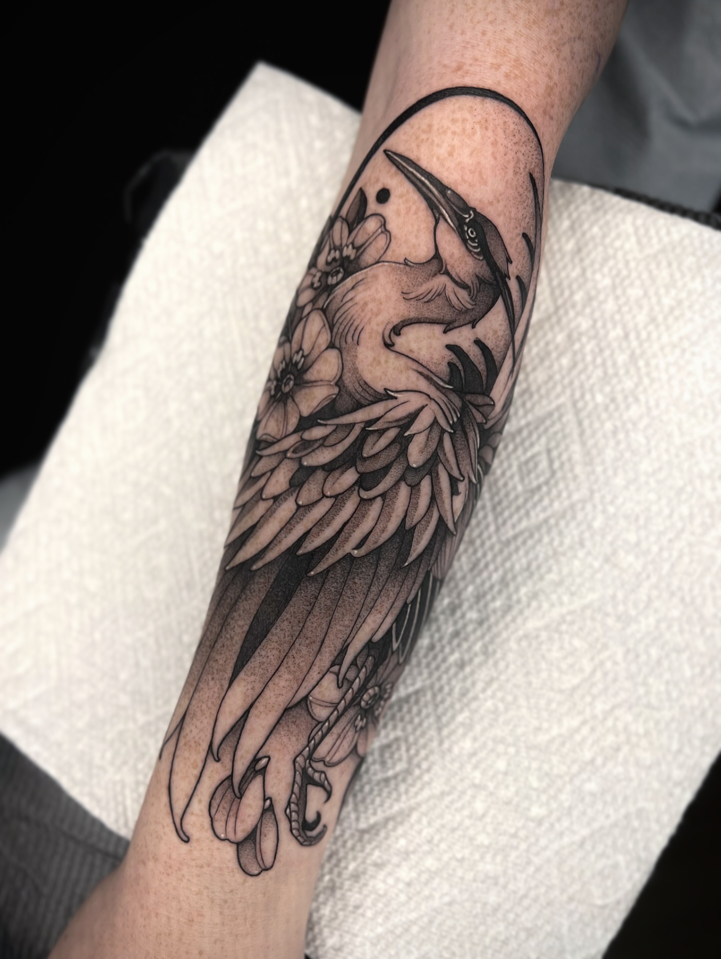Tattoo by @kayseeshuster — black_and_grey