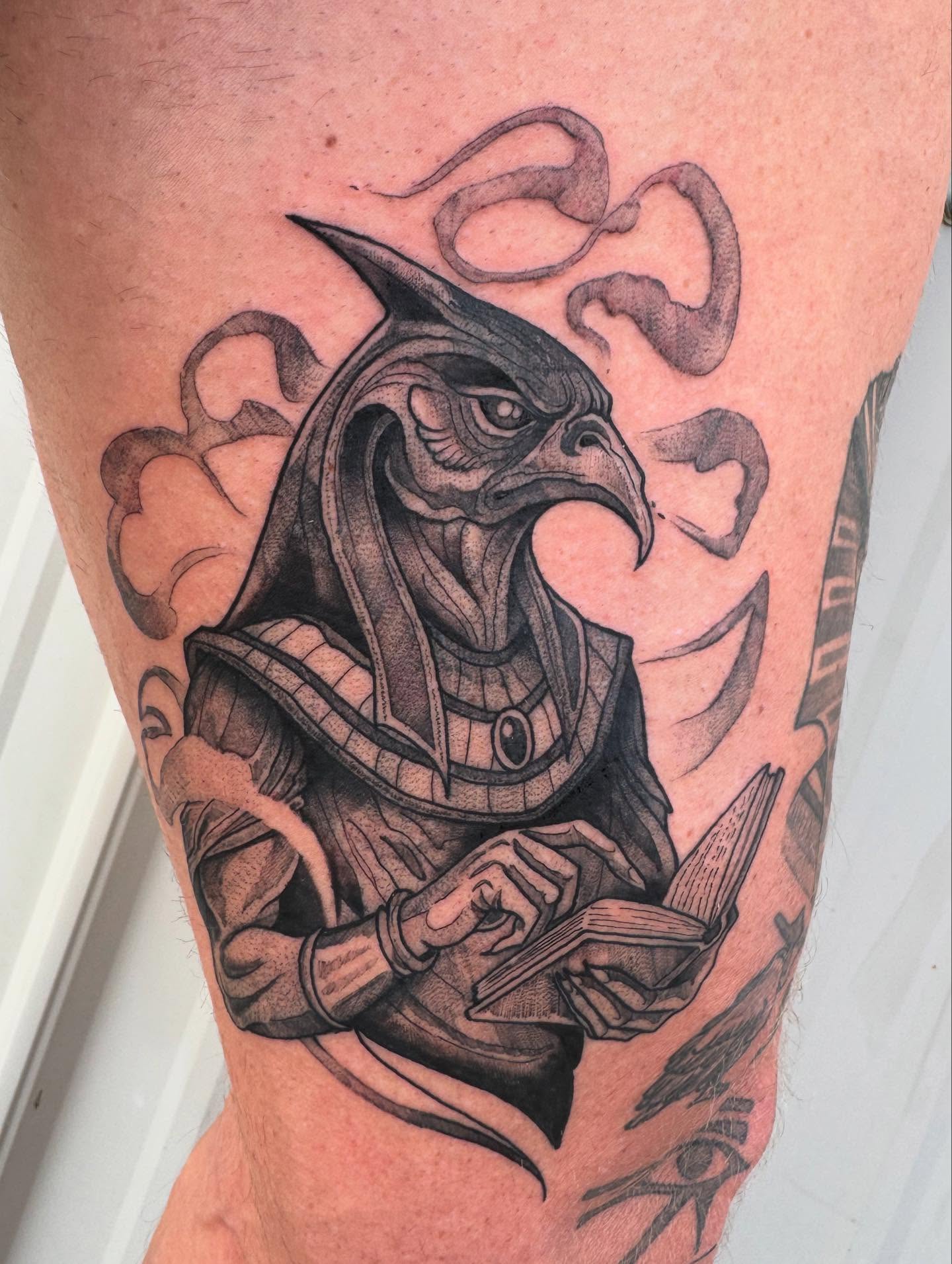 Tattoo by @gatorgirltattoo — black_and_grey, realism