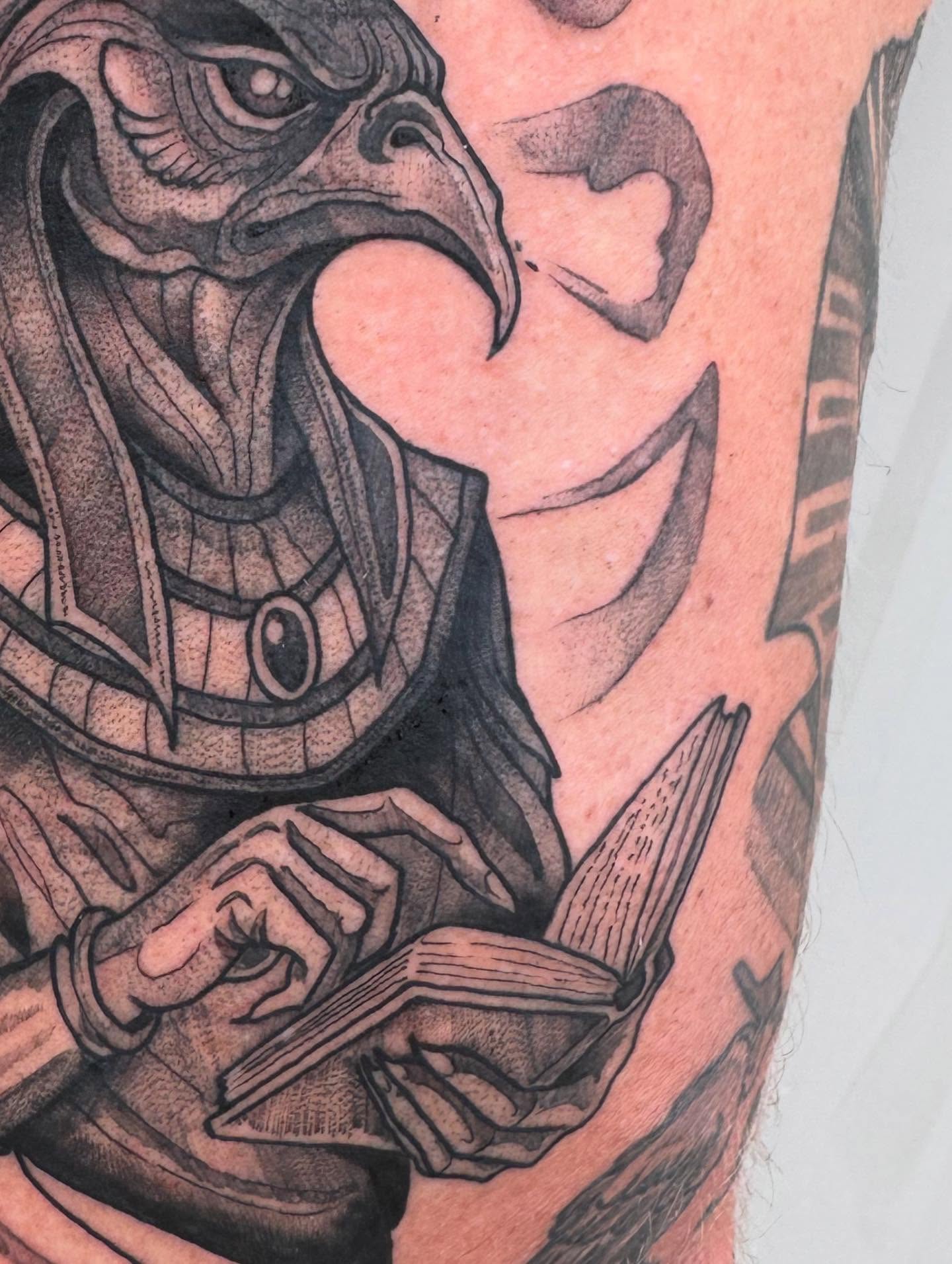 Tattoo by @gatorgirltattoo — black_and_grey