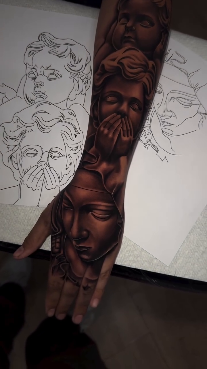 Tattoo by @cees_inks — realism, black_and_grey