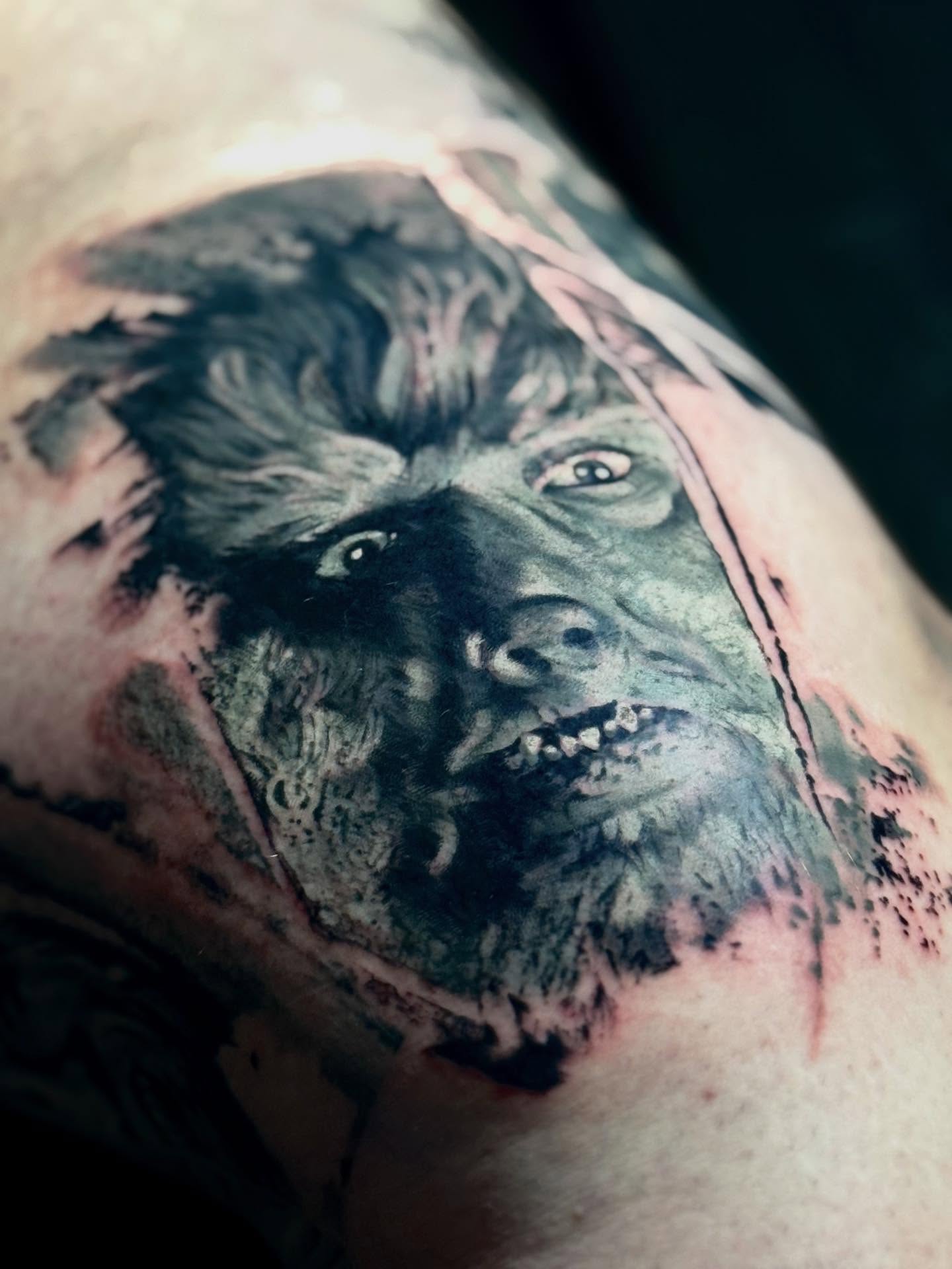 Tattoo by @tattoosbytravis — realism, dark_realism