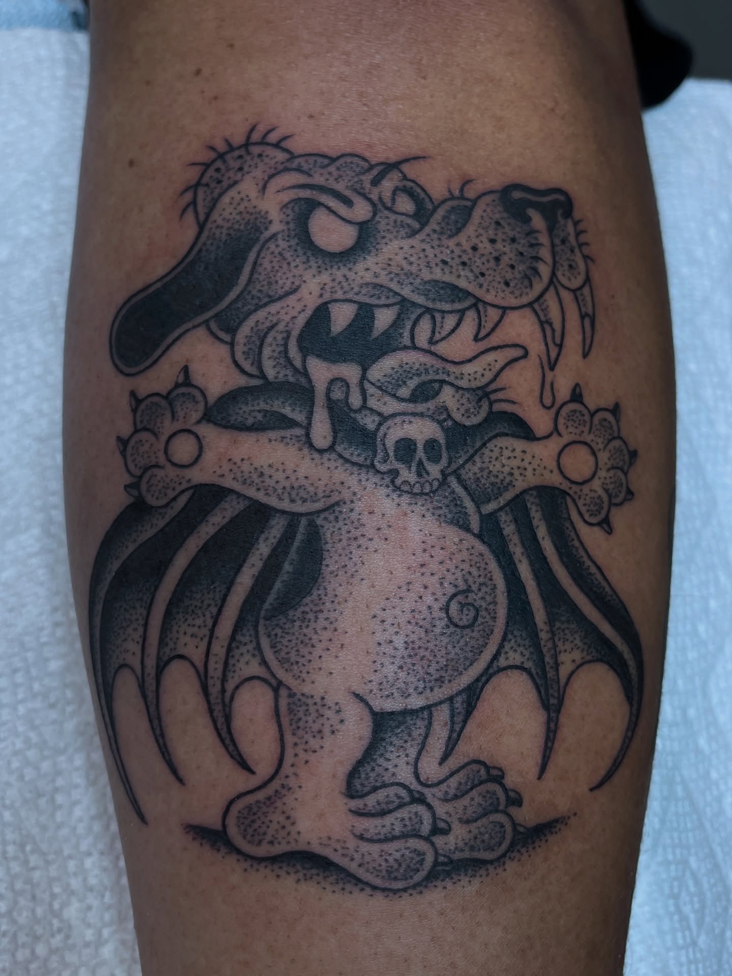 Tattoo by @evilnemec โ dotwork