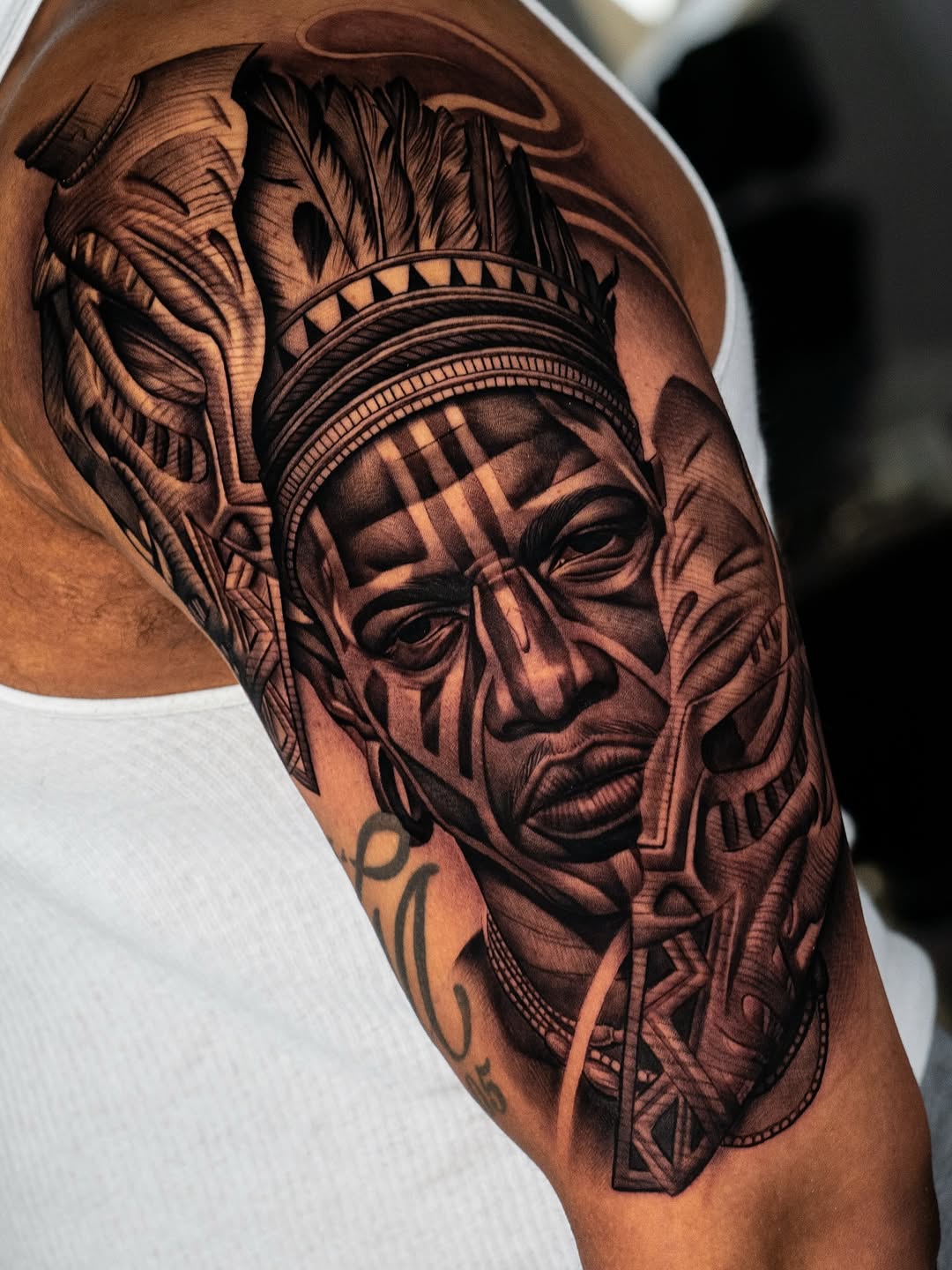 Tattoo by @rendertattoo β realism, black_and_grey